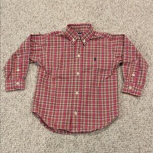 Toddler Boys’ Ralph Lauren Plaid Button Down Shirt